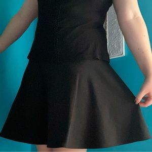 Calvin Klein Short Black Polyester Skirt